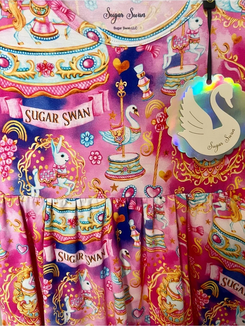 5/6 Sugar Swan Carnival Peplum Set